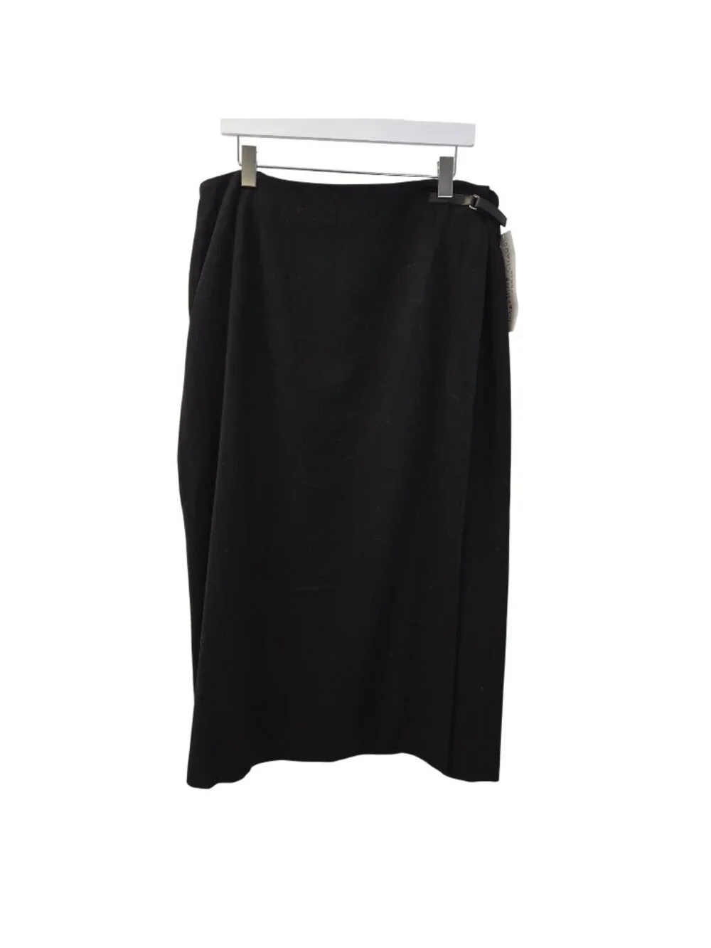 NWT Josephine Chaus True Textures 100% Wool Midi Wrap Skirt Size 16